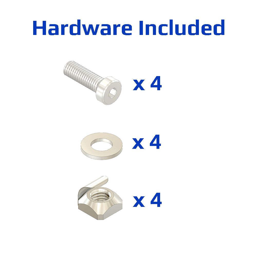 40-150-1SS MODULAR SOLUTIONS GUSSET BRACKET 30MM X 60MM WITH STAINLESS STEEL HARDWARE REINFORCEMENT ANGLE